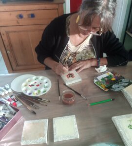 Photo de moi en pleine création